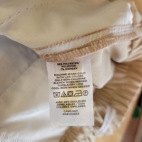 Loft Outlet Tan High Rise Straight Cuffed Trouser Size S - Picture 10 of 11